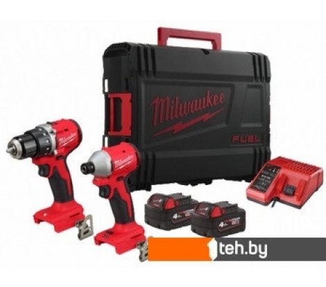  - Наборы электроинструментов Milwaukee M18 BLCPP2B-402C 4933492836 (шуруповерт, винтоверт, 2 АКБ, кейс) - M18 BLCPP2B-402C 4933492836 (шуруповерт, винтоверт, 2 АКБ, кейс)