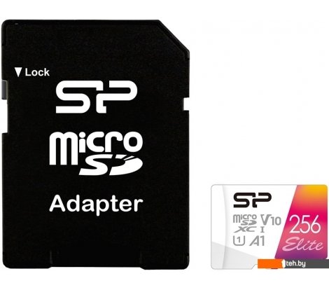  - Карты памяти Silicon-Power Elite A1 microSDXC SP256GBSTXBV1V20SP 256GB - Elite A1 microSDXC SP256GBSTXBV1V20SP 256GB