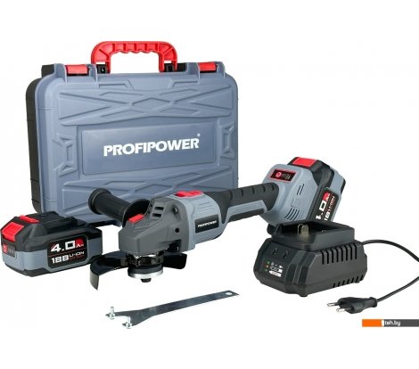 - Угловые шлифмашины (болгарки) Profipower MKDGA-18V (с 2-мя АКБ, кейс) - MKDGA-18V (с 2-мя АКБ, кейс)