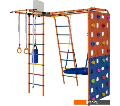  - Детские спортивные комплексы и игровые площадки Формула здоровья Street 2 (оранжевый/радуга) - Street 2 (оранжевый/радуга)