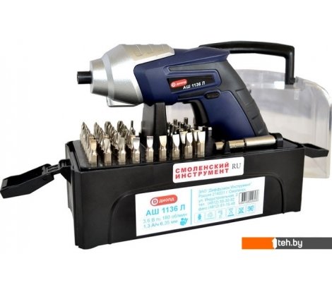  - Шуруповерты, гайковерты, электроотвертки ДИОЛД АШ-1136 Л 10021021 (с АКБ, набор оснастки) - АШ-1136 Л 10021021 (с АКБ, набор оснастки)