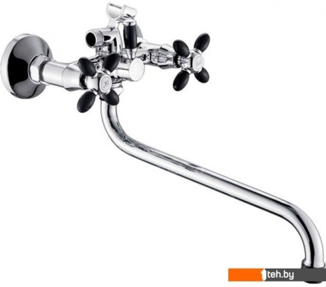  - Смесители Эверест B22-071F (черный/хром) - B22-071F (черный/хром)