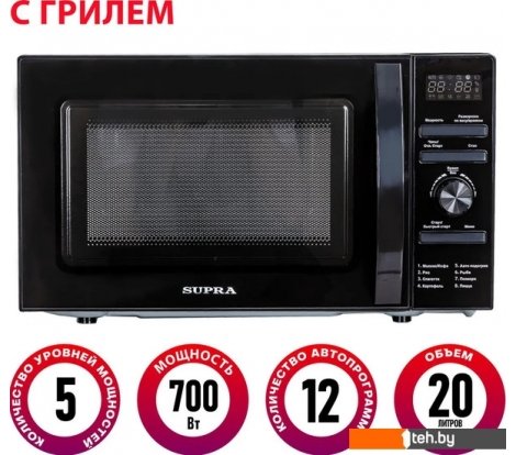  - Микроволновые печи Supra 20TSG55 - 20TSG55