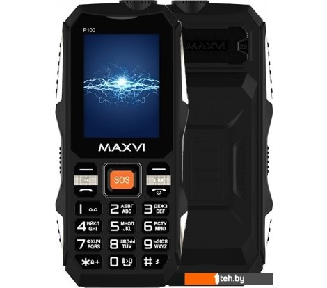  - Мобильные телефоны Maxvi P100 (черный) - P100 (черный)