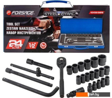  - Наборы инструментов FORSAGE F-4245B-5MPB (24 предмета) - F-4245B-5MPB (24 предмета)