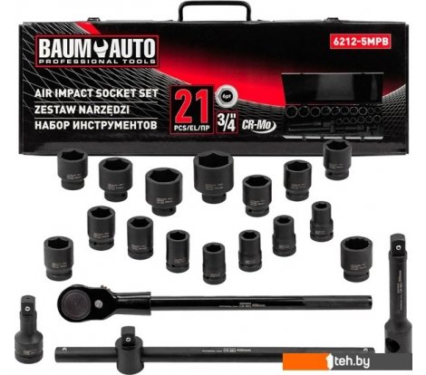  - Наборы инструментов BaumAuto BM-6212-5MPB (21 предмет) - BM-6212-5MPB (21 предмет)