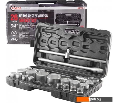  - Наборы инструментов ForceKraft FK-68262-5 (26 предметов) - FK-68262-5 (26 предметов)
