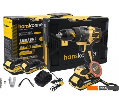 - Шуруповерты, гайковерты, электроотвертки Hanskonner HCD20165PRO (с 2-мя АКБ, кейс) - HCD20165PRO (с 2-мя АКБ, кейс)