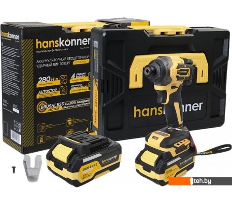 - Шуруповерты, гайковерты, электроотвертки Hanskonner HCD20280BLC (с 1-им АКБ, кейс) - HCD20280BLC (с 1-им АКБ, кейс)