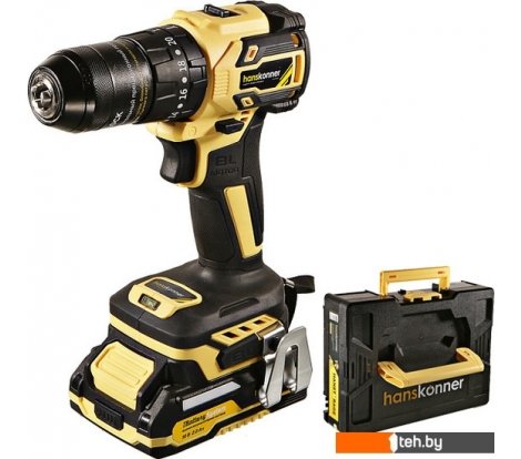 - Шуруповерты, гайковерты, электроотвертки Hanskonner HCD2065BLIC (с 2-мя АКБ, кейс) - HCD2065BLIC (с 2-мя АКБ, кейс)