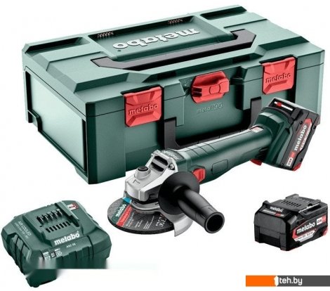  - Угловые шлифмашины (болгарки) Metabo W 18 L 9-125 602249650 (с 2-мя АКБ 5.2 А•ч, кейс) - W 18 L 9-125 602249650 (с 2-мя АКБ 5.2 А•ч, кейс)