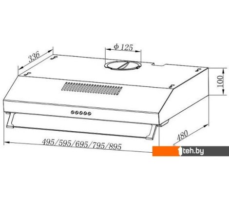  - Вытяжки Evelux Ulla 60 W - Ulla 60 W