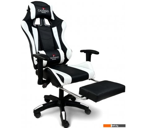  - Офисные кресла и стулья Calviano 1585 (черный/белый) - 1585 (черный/белый)