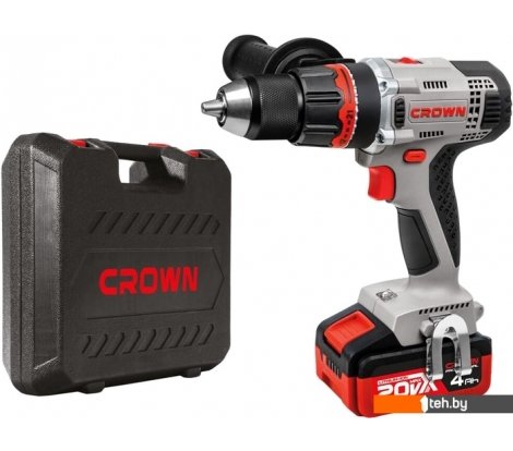  - Шуруповерты, гайковерты, электроотвертки CROWN CT21076HMX-4 BMC (с 2-мя АКБ, кейс) - CT21076HMX-4 BMC (с 2-мя АКБ, кейс)