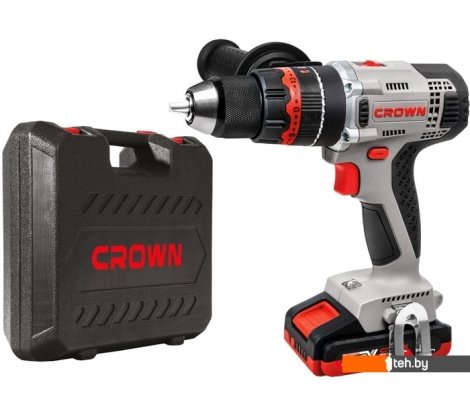  - Шуруповерты, гайковерты, электроотвертки CROWN CT21075HMX-2 BMC (с 2-мя АКБ, кейс) - CT21075HMX-2 BMC (с 2-мя АКБ, кейс)