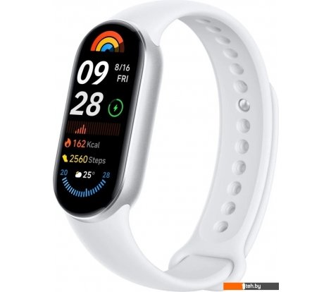  - Умные часы и браслеты Xiaomi Smart Band 9 (серебристый, с белым силиконовым ремешком, международная версия) - Smart Band 9 (серебристый, с белым силиконовым ремешком, международная версия)