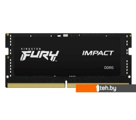  - Оперативная память Kingston FURY Impact 16ГБ DDR5 SODIMM 6400 МГц KF564S38IB-16 - FURY Impact 16ГБ DDR5 SODIMM 6400 МГц KF564S38IB-16