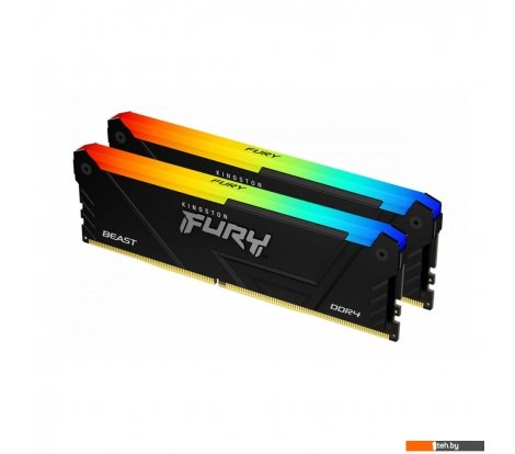  - Оперативная память Kingston FURY Beast RGB 2x8ГБ DDR4 3200МГц KF432C16BB2AK2/16 - FURY Beast RGB 2x8ГБ DDR4 3200МГц KF432C16BB2AK2/16