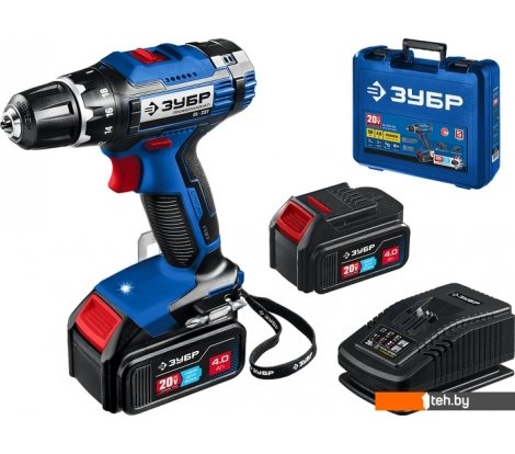  - Шуруповерты, гайковерты, электроотвертки Зубр Профессионал DL-201-42 (с 2-мя АКБ, кейс) - Профессионал DL-201-42 (с 2-мя АКБ, кейс)