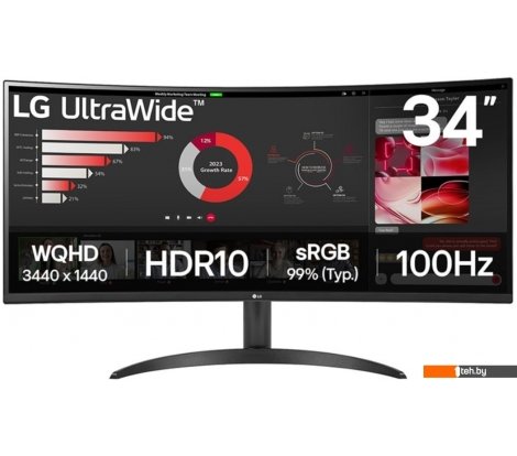  - Мониторы LG UltraWide 34WR50QK-B - UltraWide 34WR50QK-B