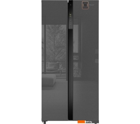  - Холодильники Weissgauff WSBS 500 Inverter NoFrost Bru Steel Glass - WSBS 500 Inverter NoFrost Bru Steel Glass