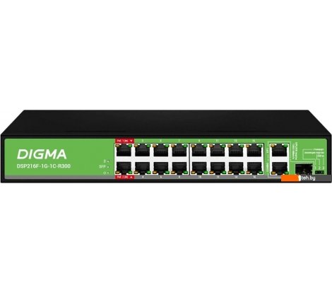  - Коммутаторы Digma DSP216F-1G-1C-R300 - DSP216F-1G-1C-R300