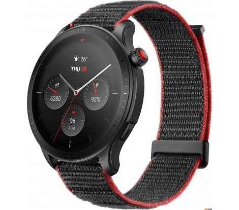  - Умные часы и браслеты Amazfit GTR 4 (серый, с черным нейлоновым ремешком) - GTR 4 (серый, с черным нейлоновым ремешком)