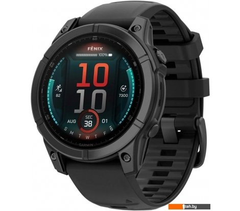  - Умные часы и браслеты Garmin Fenix 8 E 47мм (серая сталь, черный силиконовый ремешок) - Fenix 8 E 47мм (серая сталь, черный силиконовый ремешок)