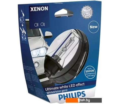  - Автомобильные лампы Philips D1S Xenon White Vision gen2 1шт - D1S Xenon White Vision gen2 1шт
