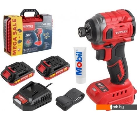  - Шуруповерты, гайковерты, электроотвертки Wortex CWR 0218 1329731 (с 2-мя АКБ, кейс) - CWR 0218 1329731 (с 2-мя АКБ, кейс)