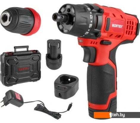  - Шуруповерты, гайковерты, электроотвертки Wortex LX BD 1215 Li Set 1326470 (с 2-мя АКБ, кейс) - LX BD 1215 Li Set 1326470 (с 2-мя АКБ, кейс)
