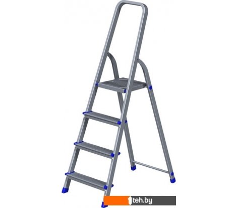  - Лестницы и стремянки Новая высота NV 111 алюминиевая 4 ступени (1110104) - NV 111 алюминиевая 4 ступени (1110104)