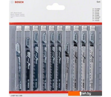  - Пильные полотна Bosch 2607011169 (10 предметов) - 2607011169 (10 предметов)