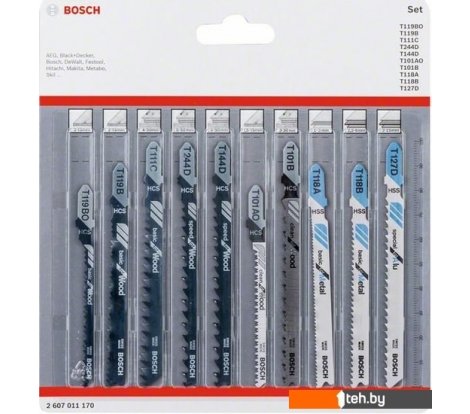  - Пильные полотна Bosch 2607011170 (10 предметов) - 2607011170 (10 предметов)