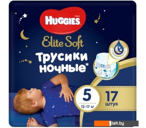  - Детские подгузники Huggies Elite Soft Ночные 5 (17 шт) - Elite Soft Ночные 5 (17 шт)