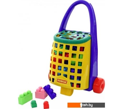  - Конструкторы Полесье 44365 Забавная тележка и конструктор Великан - 44365 Забавная тележка и конструктор Великан