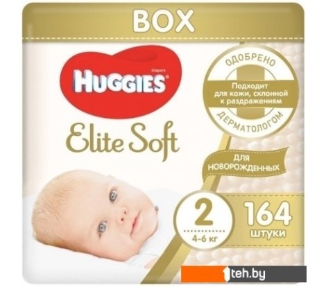  - Детские подгузники Huggies Elite Soft 2 (164 шт) - Elite Soft 2 (164 шт)
