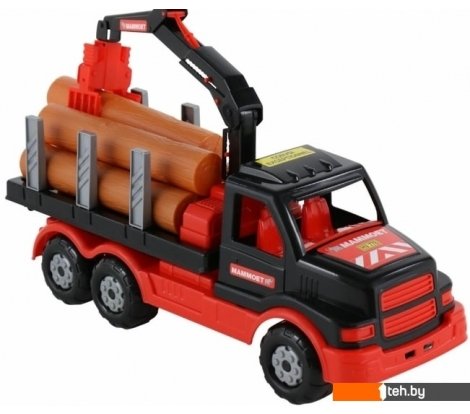 - Игрушечный транспорт Полесье Автомобиль-лесовоз Mammoet 68521 - Автомобиль-лесовоз Mammoet 68521