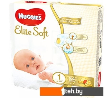  - Детские подгузники Huggies Elite Soft 1 (84шт) - Elite Soft 1 (84шт)