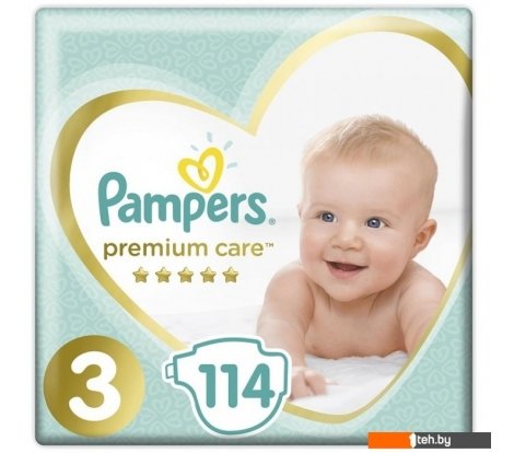  - Детские подгузники Pampers Premium Care 3 (114 шт) - Premium Care 3 (114 шт)