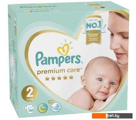  - Детские подгузники Pampers Premium Care 2 Mini (160 шт) - Premium Care 2 Mini (160 шт)