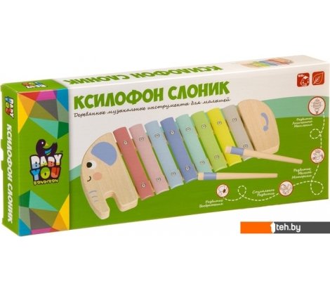  - Развивающие игрушки Bondibon Baby You Ксилофон Слоник ВВ4014 - Baby You Ксилофон Слоник ВВ4014