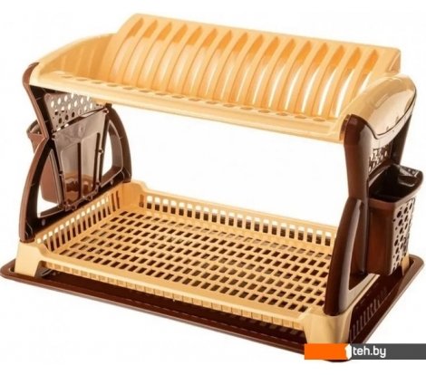  - Принадлежности для мытья, сушки, хранения посуды Эльфпласт EP065 (бежевый/коричневый) - EP065 (бежевый/коричневый)