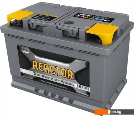 - Автомобильные аккумуляторы AKOM Reactor 6СТ-75e (75 А·ч) - Reactor 6СТ-75e (75 А·ч)