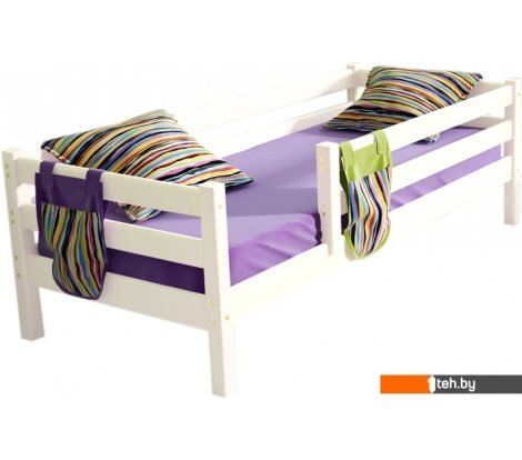  - Кровати Мебельград Соня вариант 3 (массив сосны белый) - Соня вариант 3 (массив сосны белый)