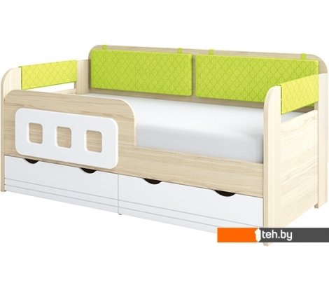  - Кровати Аквилон Стиль 800.4 160x80 (туя светлая/лайм) - Стиль 800.4 160x80 (туя светлая/лайм)