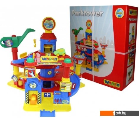  - Детские автотреки, трассы Полесье Паркинг 4-уровневый с автомобилями 37855 - Паркинг 4-уровневый с автомобилями 37855