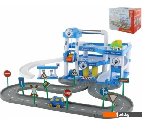  - Детские автотреки, трассы Полесье Паркинг Aral 3-уровневый с дорогой 40428 - Паркинг Aral 3-уровневый с дорогой 40428