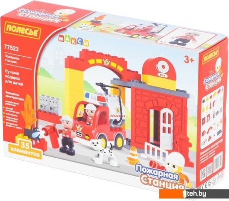  - Конструкторы Полесье 77523 Пожарная станция - 77523 Пожарная станция