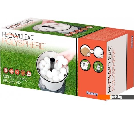  - Аксессуары для бассейнов Bestway Наполнитель Polysphere для песчаных фильтров 58475 - Наполнитель Polysphere для песчаных фильтров 58475